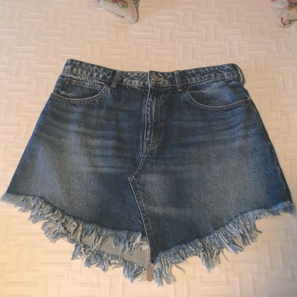 Free people Jean skirt size 30